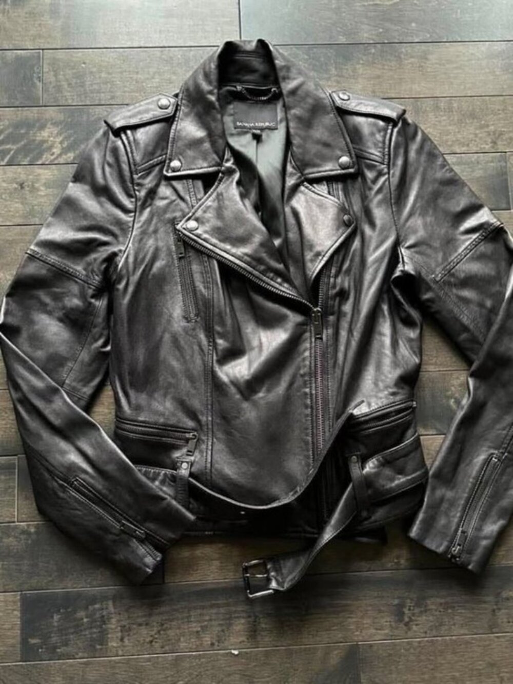 Banana Republic Lambskin Leather Moto Jacket